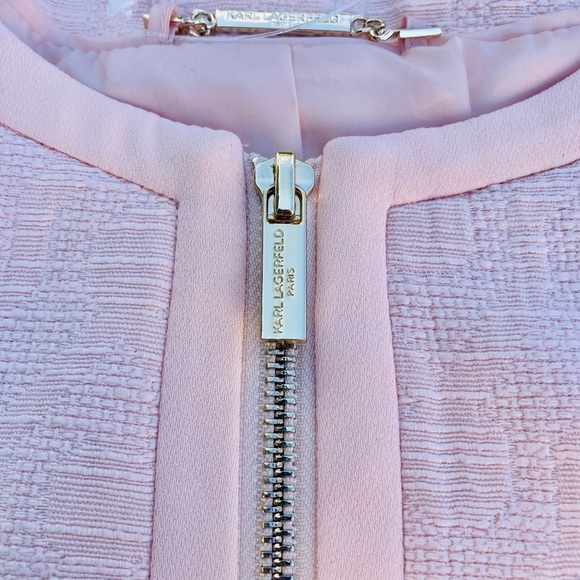 NWOT Karl Lagerfeld New Paris Pink Jacket Pockets - Picture 7 of 10